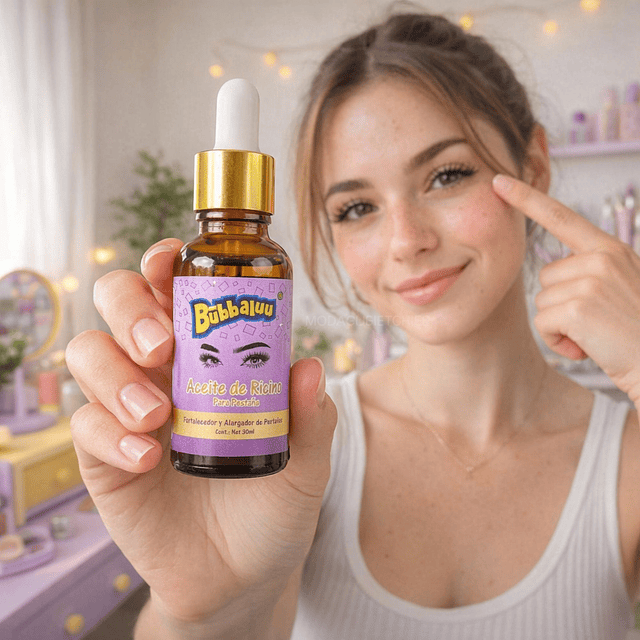Caja de 12 Aceite de Ricino Para Pestañas Bubbaluu - 30 ML 