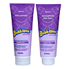 Caja de 12 Shampoo y Bálsamo Bubbaluu Anticaída Reconstrucción Daños Extremos – Aroma Uva – 350 ml