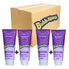 Caja de 12 Shampoo y Bálsamo Bubbaluu Anticaída Reconstrucción Daños Extremos – Aroma Uva – 350 ml