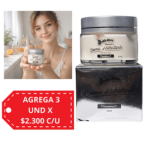 Crema Hidratante Facial Bubbaluu Vitamina C – Crema de Día – 50 ml