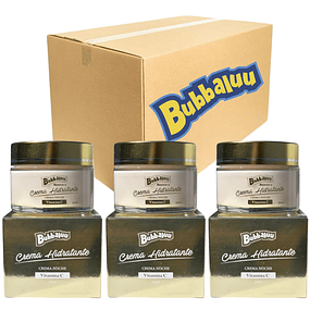 Caja de 12 Crema Hidratante Facial Bubbaluu Vitamina C – Crema de Noche – 50 ml