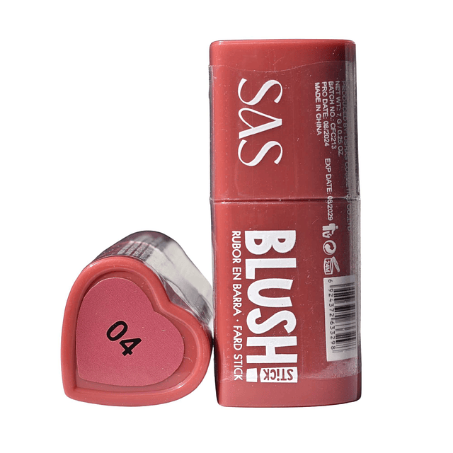 Rubor en Barra Blush Stick SAS Cosmetics – Tono 04