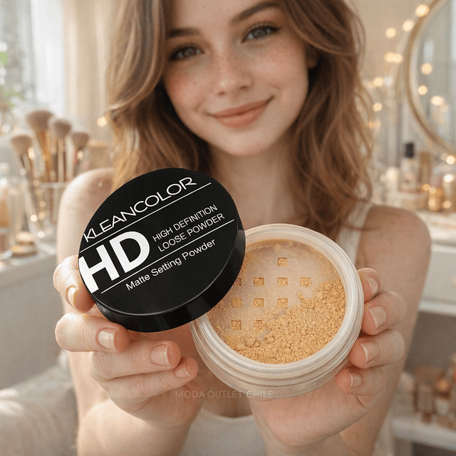Polvo Suelto Matificante Kleancolor HD Matte Setting Powder - Tono Medium 