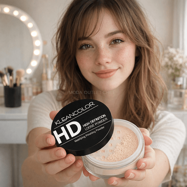 Polvo Suelto Matificante Kleancolor HD Matte Setting Powder – Tono Light 