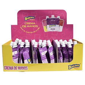 Caja de 24 Crema de Manos Bubbaluu 30gm - Aroma UVA - 1810