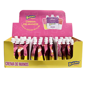 Caja de 24 Crema de Manos Bubbaluu 30gm - Aroma Tutti Frutti - 1808