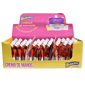 Caja de 24 Crema de Manos Bubbaluu 30gm - Aroma FRUTILLA - 1809