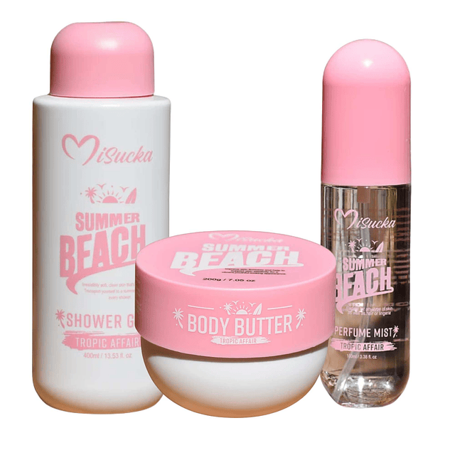 Tripack Shower gel, Manteca corporal y Perfume Mist Tropic Affair - Misucka 