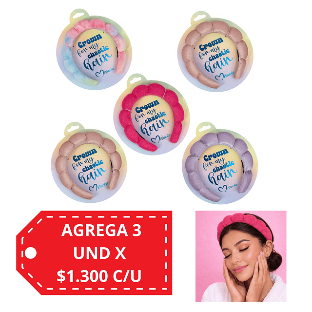 Diadema Para el Cabello Misucka Alta Calidad, Se Envían Colores Surtidos AU76