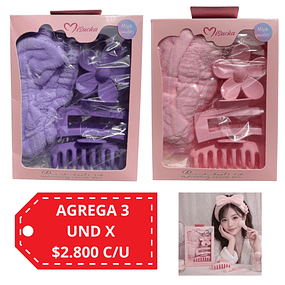 Set de Pinches y Cintillo de Alta Calidad Misucka, Se Envían Colores Surtidos 