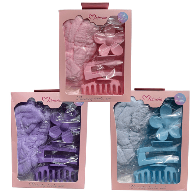 Set de Pinches y Cintillo de Alta Calidad Misucka, Se Envían Colores Surtidos 