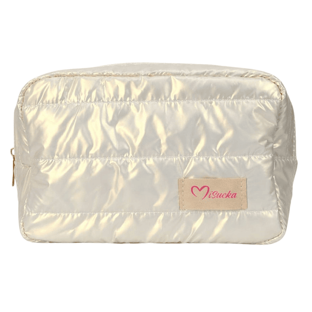 Cosmetiquero Brillante Acolchado Premium Misucka (Colores Surtidos) - AU94
