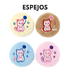 Espejo de Cartera 2 en 1 Diseño Gatito Peluche Kawaii (Colores Surtidos) - AU84
