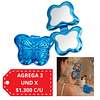 Espejo de Cartera Holográfico Doble Aumento (Venta Unitaria Colores Surtidos) - Mariposa AU118
