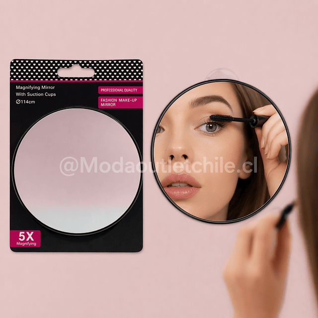 Espejo de Maquillaje Redondo con Aumento X10 - AU108
