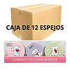 Caja de 12 Espejos de Cartera Con Diseño de Perrito Puppy - AU82