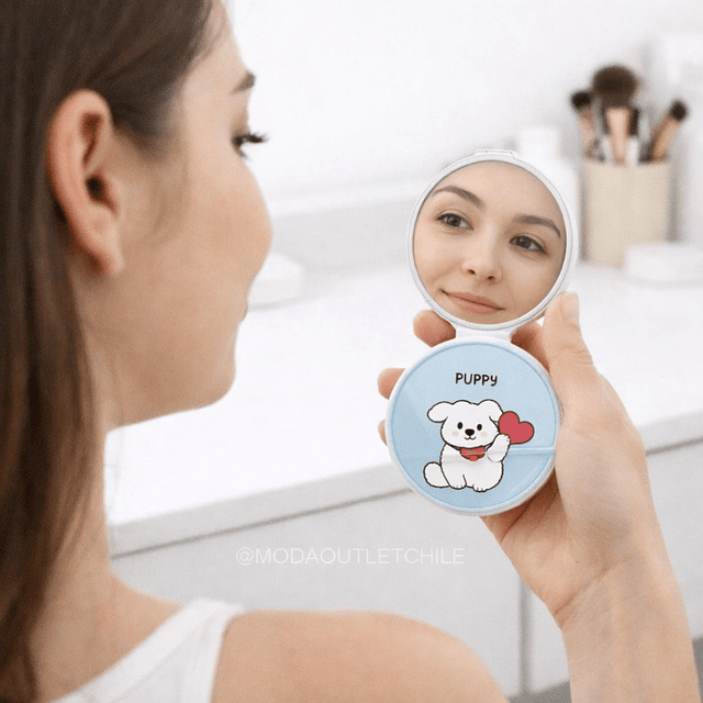 Caja de 12 Espejos de Cartera Con Diseño de Perrito Puppy - AU82