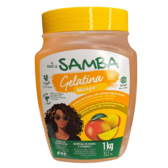 Gelatina Capilar Samba 1 Kilo - Manga 