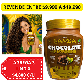 Mascarilla Capilar 5 en 1 Samba 1 Kilo - Chocolate Pistacho 