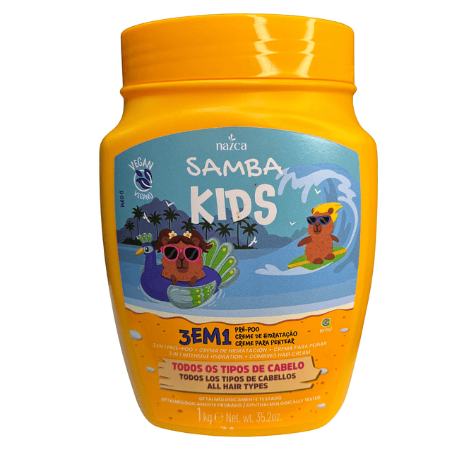 Mascarilla Capilar 3 en 1 Samba 1 kilo - KIDS AMARILLA 