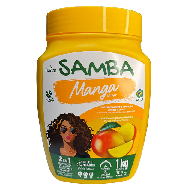 Mascarilla Capilar 2 en 1 Samba 1 kilo - MANGA 