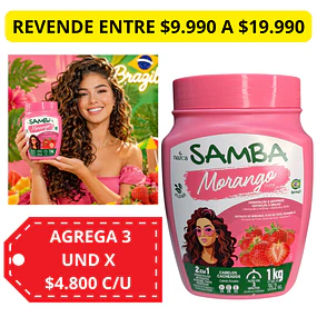 Mascarilla Capilar 2 en 1 Samba - MORANGO 