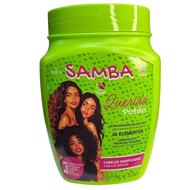 Mascarilla Capilar 2 en 1 Samba 1 Kilo - QUERIDO POTAO 