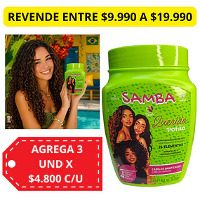 Mascarilla Capilar 2 en 1 Samba 1 Kilo - QUERIDO POTAO 