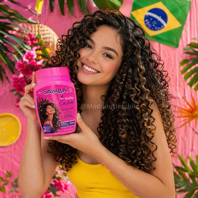 Mascarilla Capilar 2 en 1 Samba 1 Kilo - CACHOS 