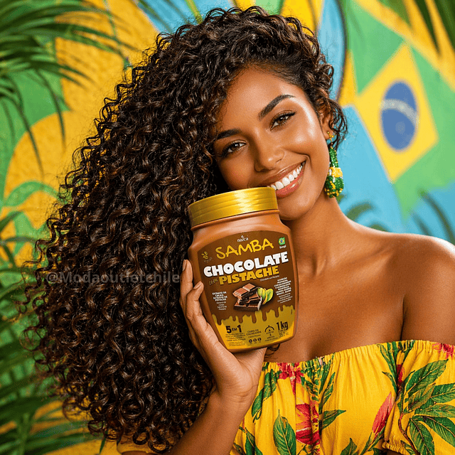 Caja de 6 Mascarillas Capilares 5 en 1 Samba 1 Kilo - Chocolate Pistacho