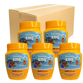 Caja de 6 Mascarillas Capilares 3 en 1 Samba 1 Kilo - KIDS AMARILLA