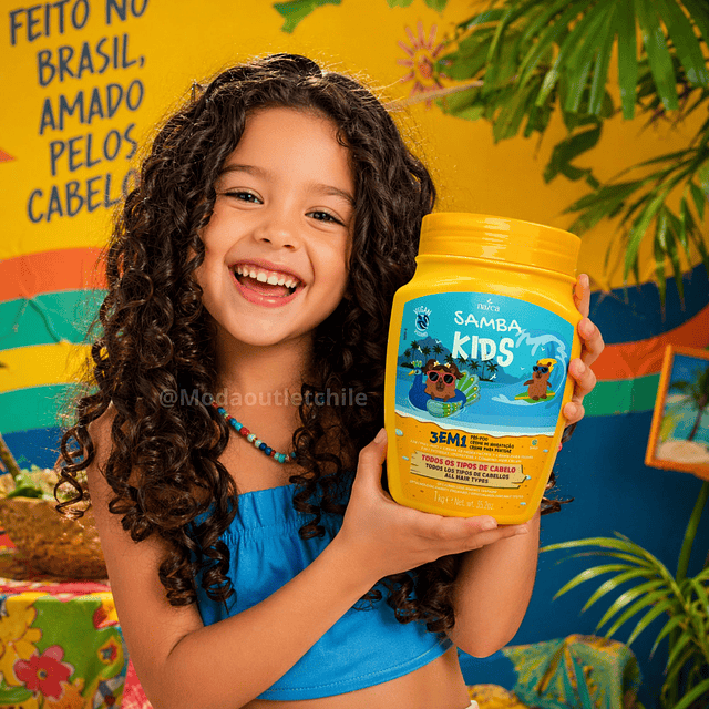 Caja de 6 Mascarillas Capilares 3 en 1 Samba 1 Kilo - KIDS AMARILLA
