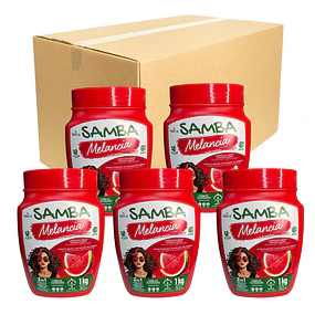 Caja de 6 Mascarillas Capilares 2 en 1 Samba 1 kilo - MELANCIA 