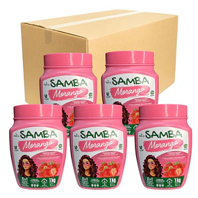 Caja de 6 Mascarillas Capilares 2 en 1 Samba 1 Kilo - MORANGO 