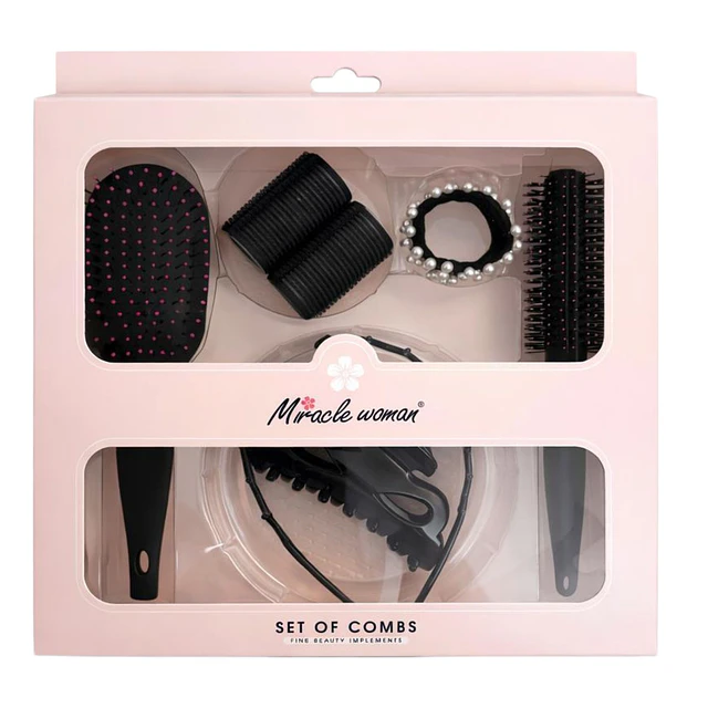 Set de Belleza Capilar Completo Miracle Woman (Cepillos + Accesorios) - 0079 - AU147