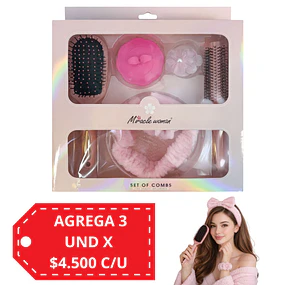 Set de Belleza Capilar Completo Miracle Woman (Cepillos + Accersorios) - 0083 - AU149