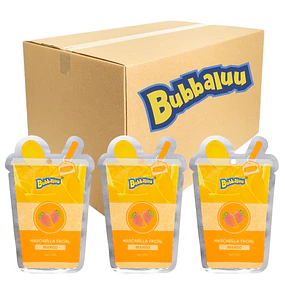 Caja de 24 Mascarillas Faciales Bubbaluu Hidratación y Nutrición - MANGO 1915