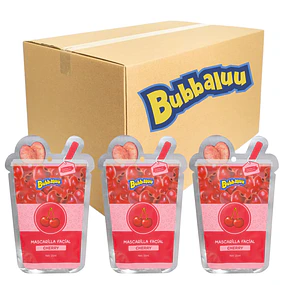 Caja de 24 Mascarillas Faciales Bubbaluu Hidratación y Nutrición - CHERRY 1918