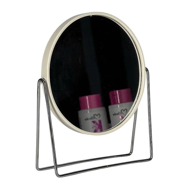 Espejo de Tocador Redondo Giratorio con Soporte Metálico (Se Envían Colores Surtidos) - AU151