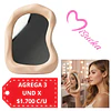 Espejo de Maquillaje Diseño Orgánico con Base  (Se envian colores Surtidos)  - AU155