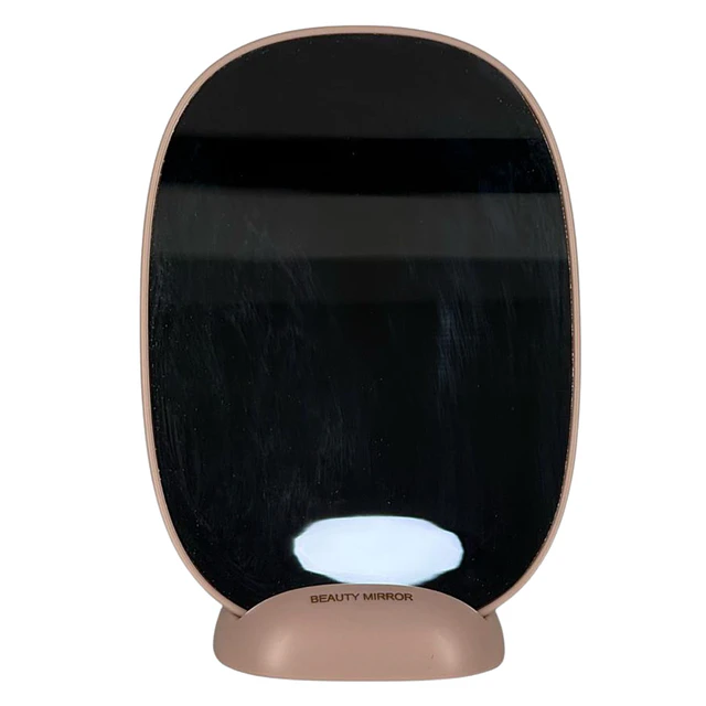 Caja de 12 Espejos de Maquillaje Ovalado con Base Minimalista  (Se envian colores Surtidos)  - AU159