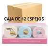 Caja de 12 Espejos de Cartera Diseño Postres Kawaii - AU89