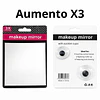 Caja de 12 Espejos de Maquillaje Cuadrado con Aumento X3 - AU101