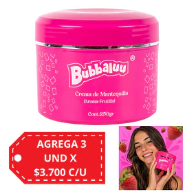 Manteca Corporal Bubbaluu 250g - 2741 Frutilla 