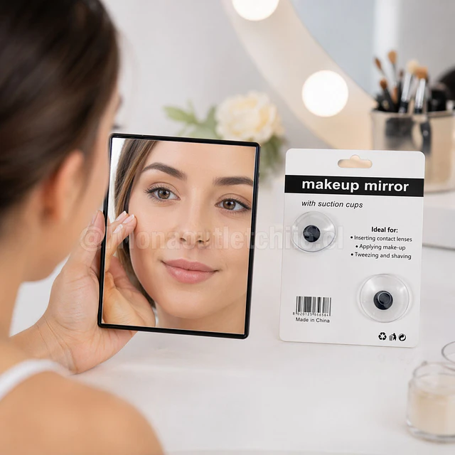 Espejo de Maquillaje Cuadrado con Aumento X5 - AU102