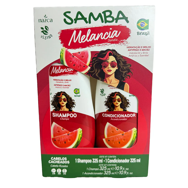 Pack de Shampoo y Acondicionador SAMBA 325 ML - MELANCIA AU230