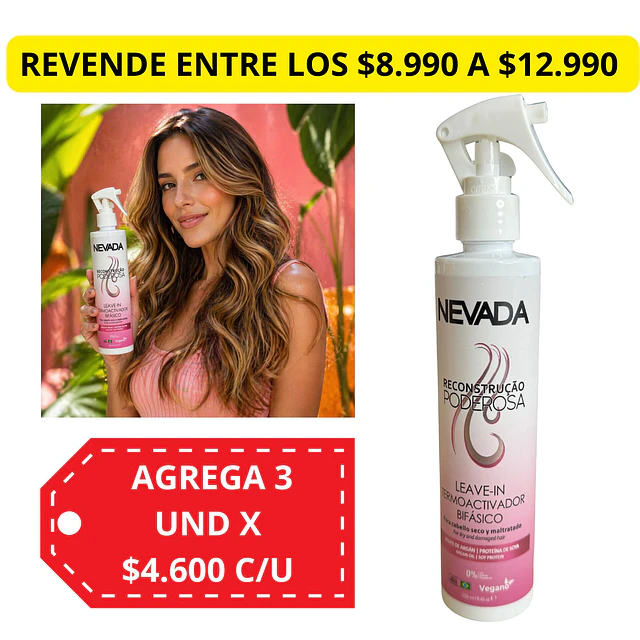 Termoprotector Bifase Nevada 250 Ml - RECONSTRUCCION PODEROSA AU244