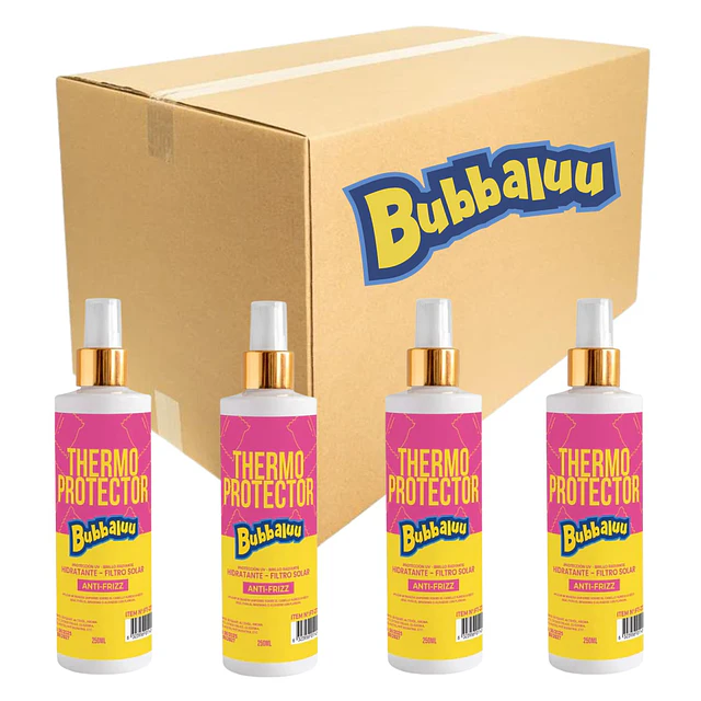 Caja de 12 Termoprotector de Calor Bubbaluu - 250 ml - 2714