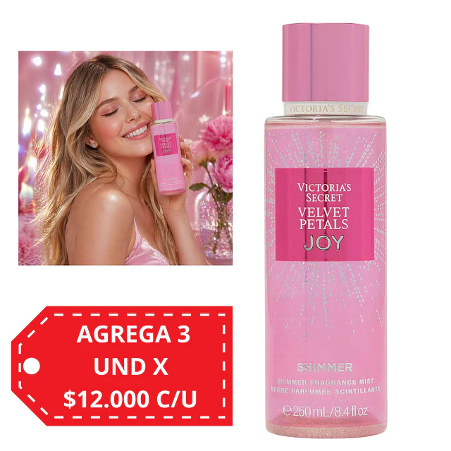 Body Mist Victorias Secret con Shimmer - VELVET PETALS JOY 