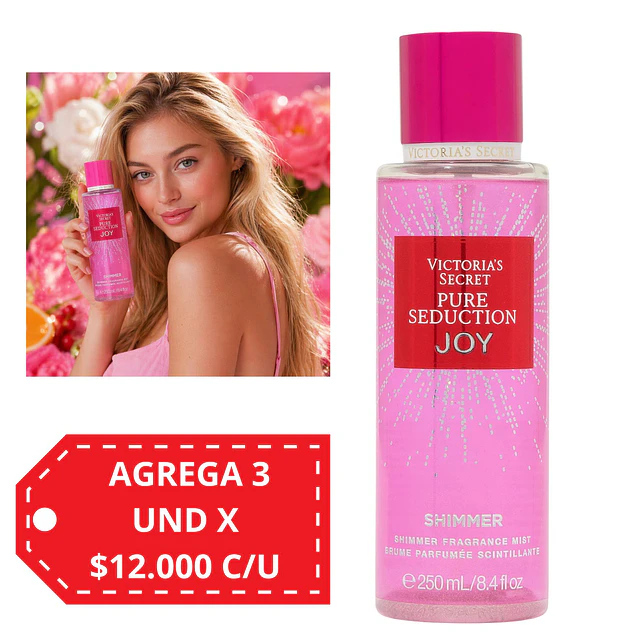 Body Mist Victorias Secret con Shimmer - PURE SEDUCTION JOY 